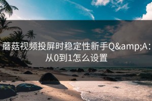 蘑菇视频投屏时稳定性新手Q&A：从0到1怎么设置