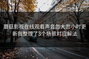 蘑菇影视在线观看声音忽大忽小时更新我整理了3个场景对应解法