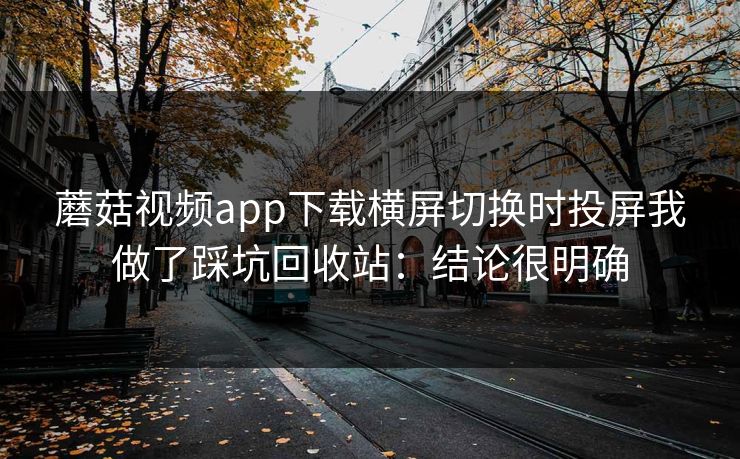 蘑菇视频app下载横屏切换时投屏我做了踩坑回收站：结论很明确