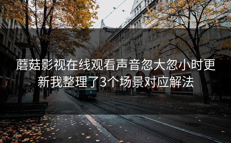 蘑菇影视在线观看声音忽大忽小时更新我整理了3个场景对应解法